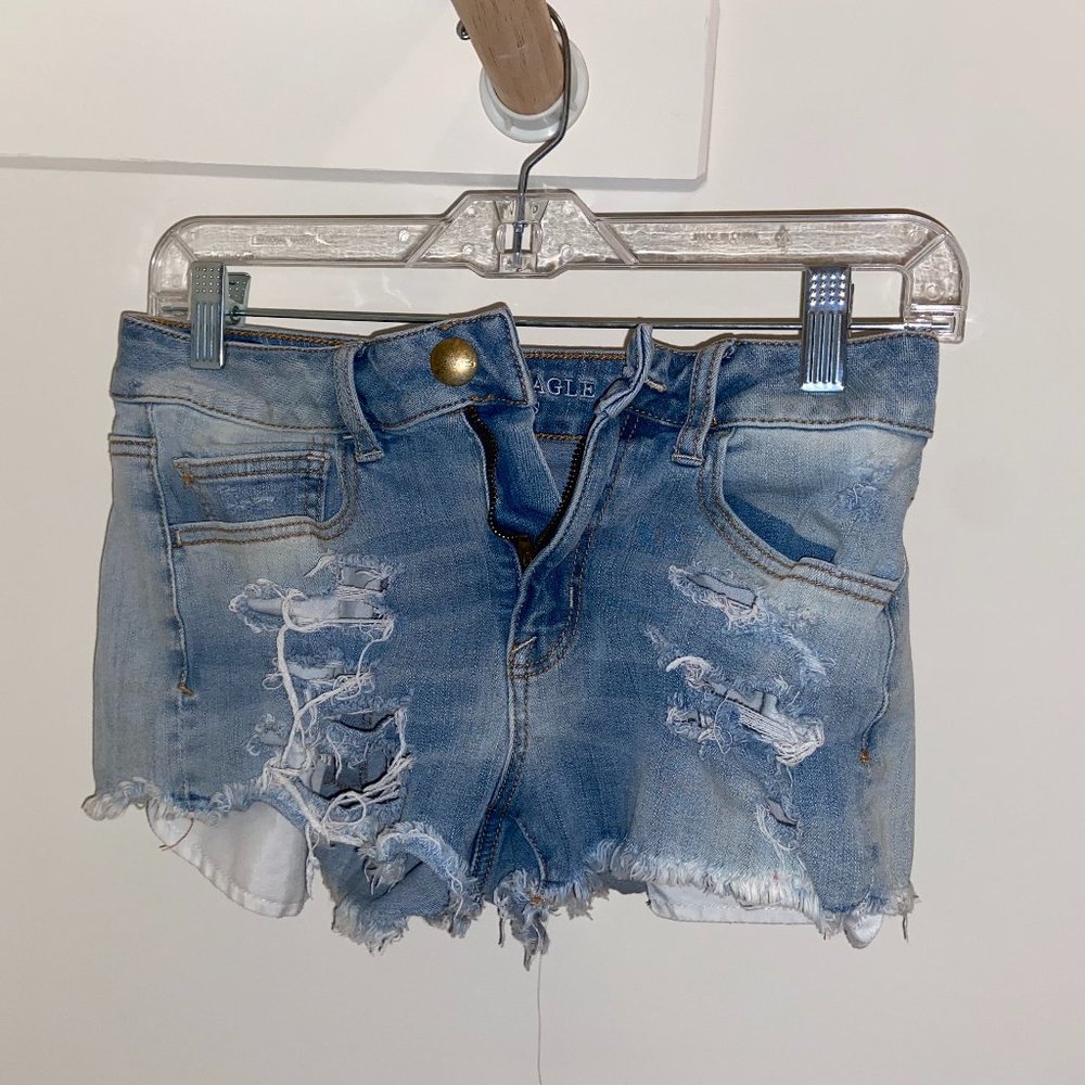 American Eagle "Super Stretchy" Jean Shorts